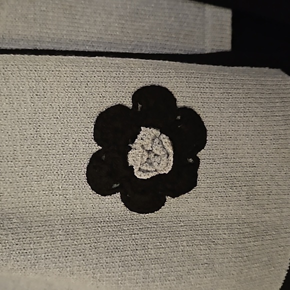 VINTAGE Powder Blue Floral Crochet Sweater Set - Picture 3 of 6